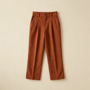 Rust Pleated Trousers